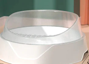Large Semi-Enclosed Cat Litter Box