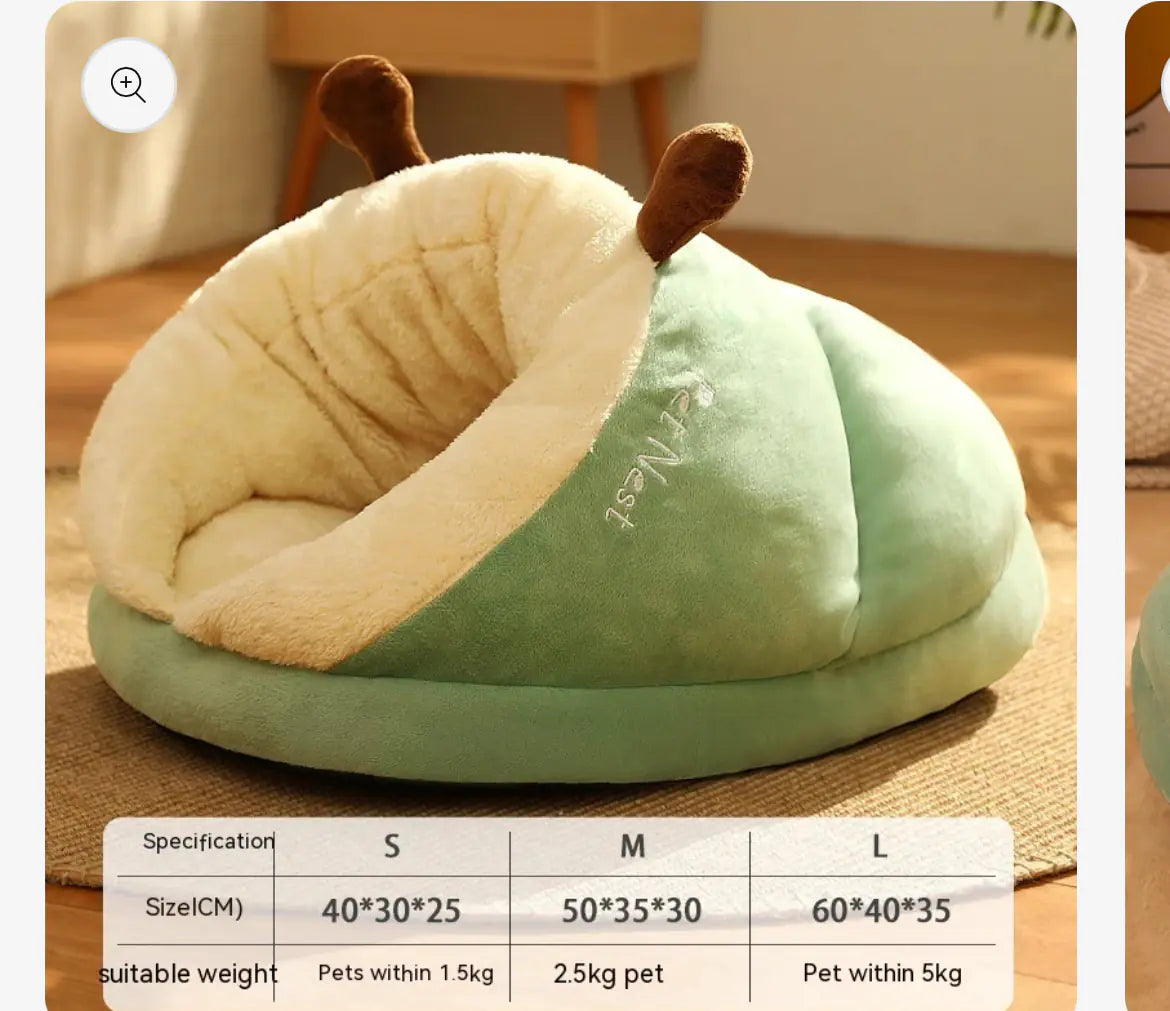 Winter Pet Bed Slippers – Small Nest