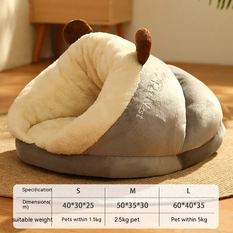 Winter Pet Bed Slippers – Small Nest