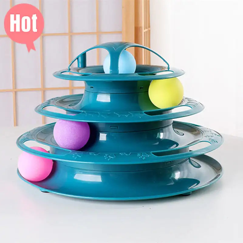 TMulti-Level Interactive Fun Tower Tracks Toy