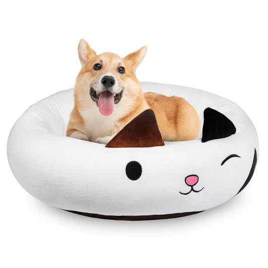 26" Calming Plush Pet Bed – Soft