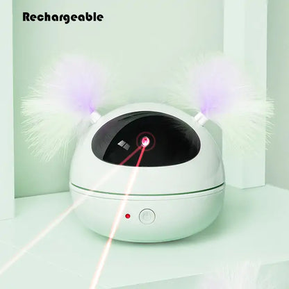 Rotating Laser Feather Toy