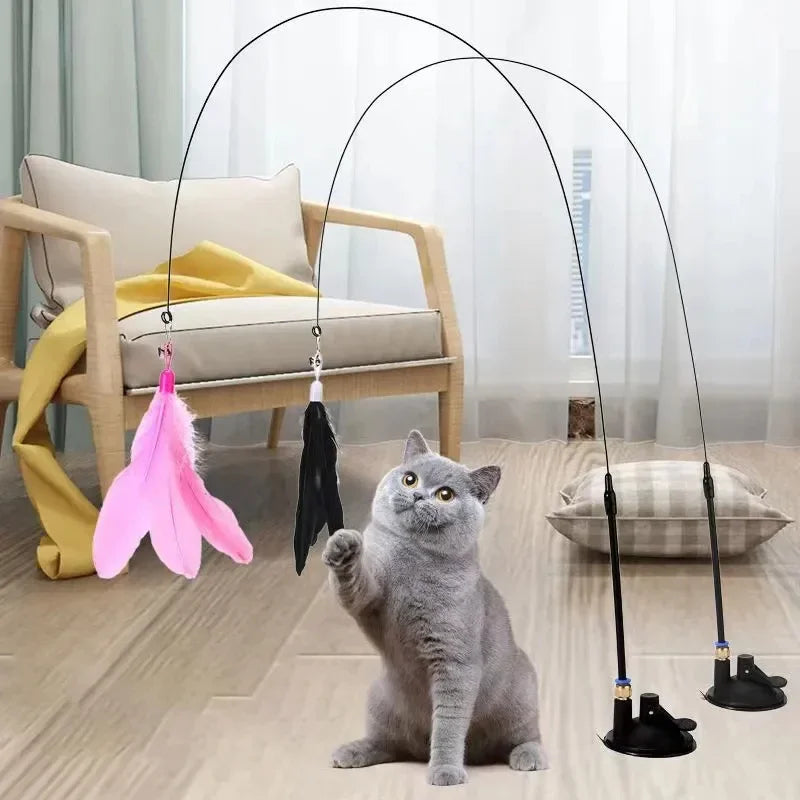 Interactive Teaser Stick Toy
