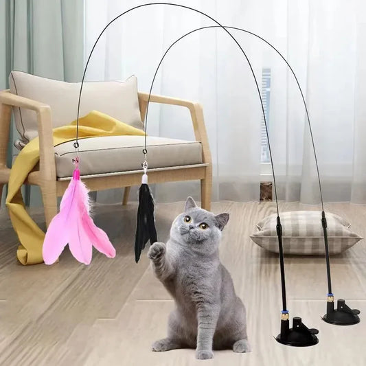Interactive Teaser Stick Toy
