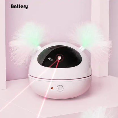 Rotating Laser Feather Toy