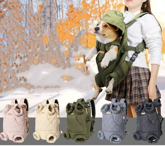 Winter Thickened Portable Chest Backpack