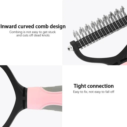 Double-Sided Grooming Shedding Tool