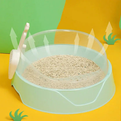 Large Semi-Enclosed Cat Litter Box