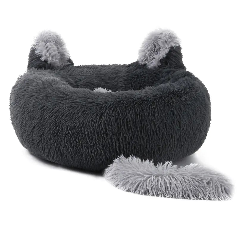 Fox Leather Bed with Cute Rabbit Ear Design Set