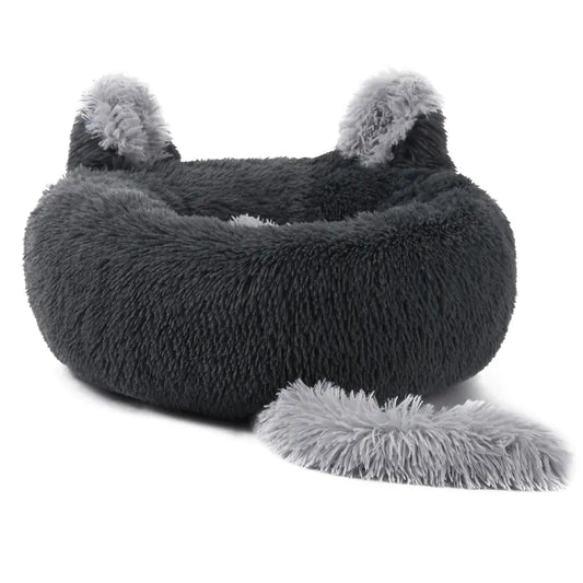 Fox Leather Bed with Cute Rabbit Ear Design Set