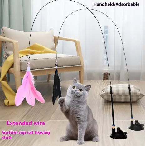 Interactive Teaser Stick Toy