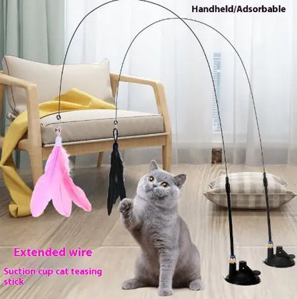 Interactive Teaser Stick Toy
