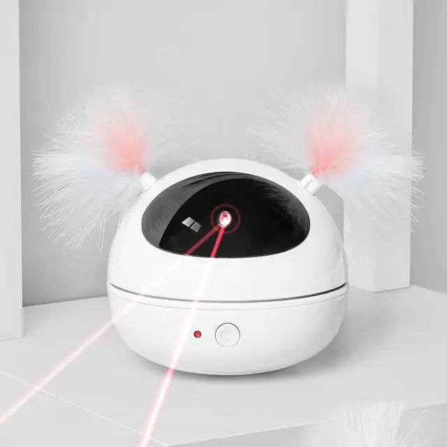 Rotating Laser Feather Toy