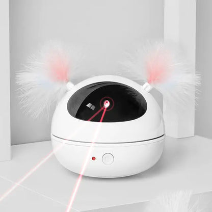 Rotating Laser Feather Toy