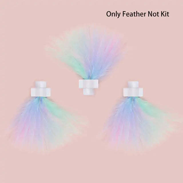 Rotating Laser Feather Toy