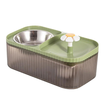 2-in-1 Water Fountain and Food Bowl Set